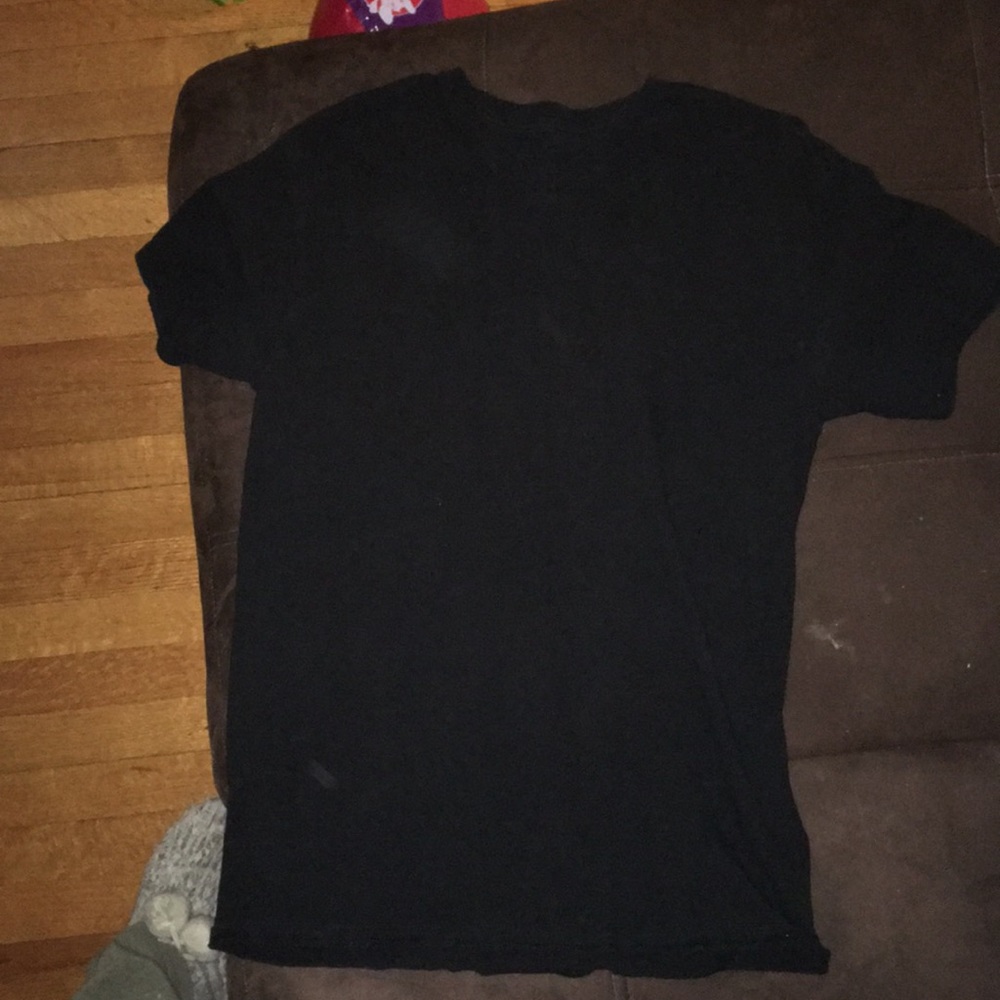 Black Hanes V neck
